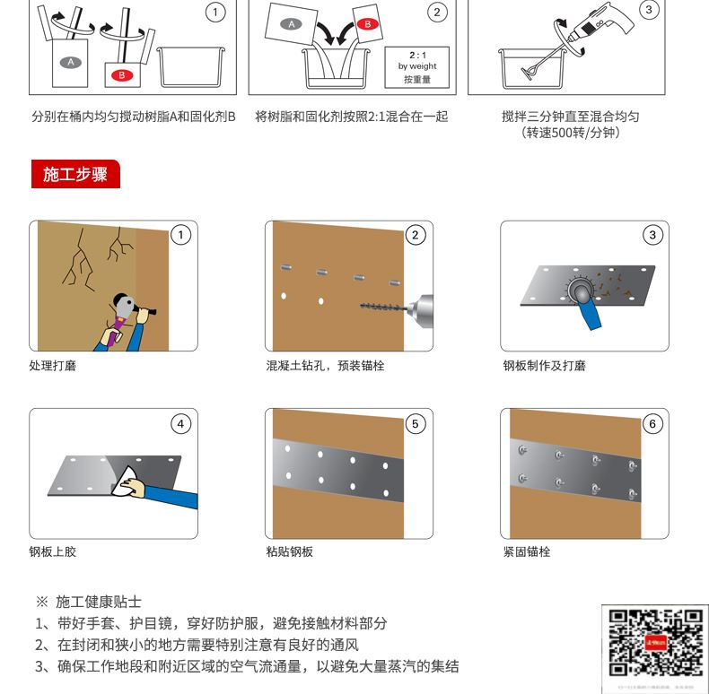 包鋼粘鋼加固施工過程